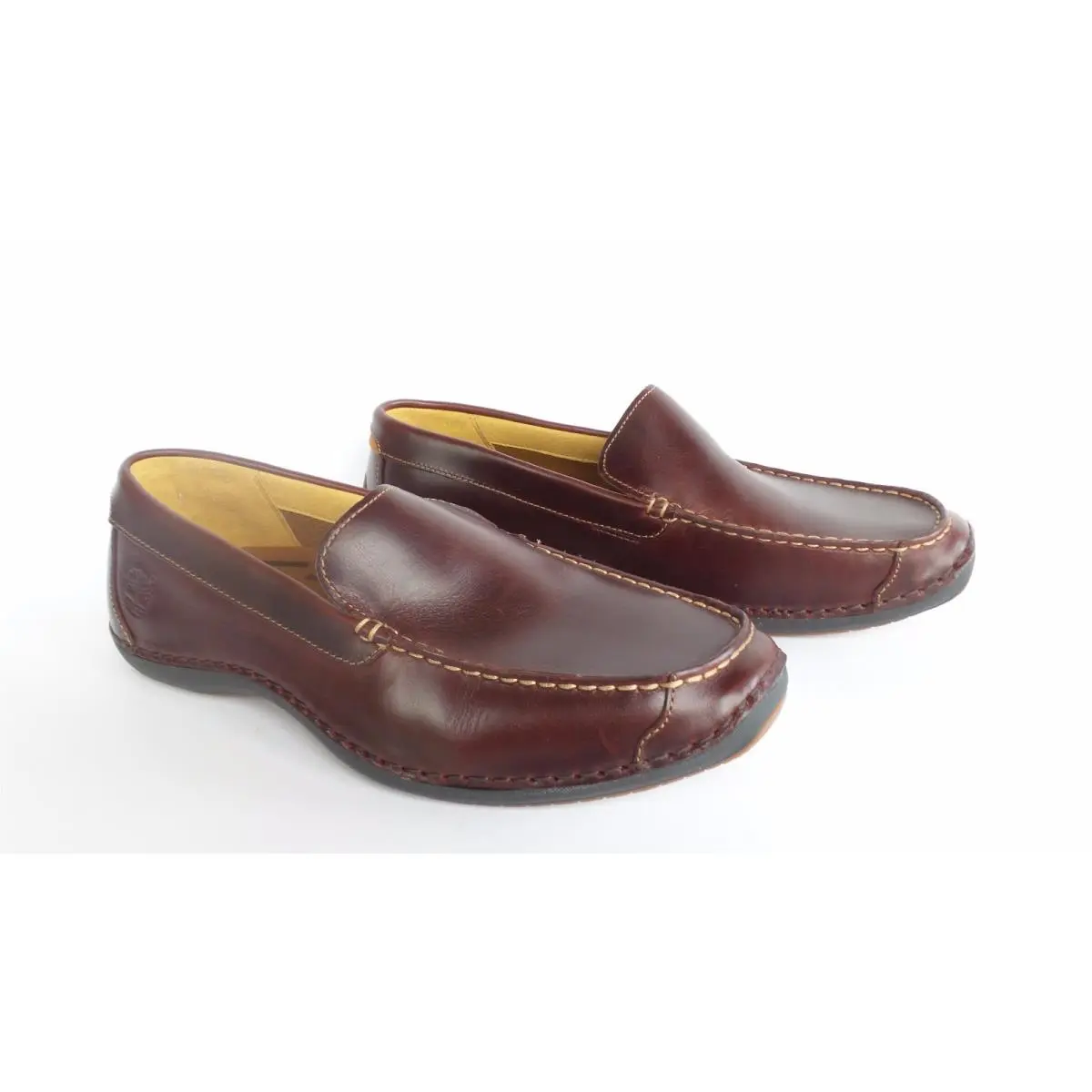 Men`s Annapolis Slip-on Reddish Brown Leather Shoes Sizes 7.5-13 by Timberland