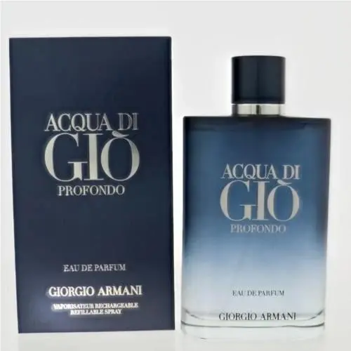 Acqua Di Gio Profondo  For Men Edp 6.7 oz 200 ml Unsealed by Giorgio Armani