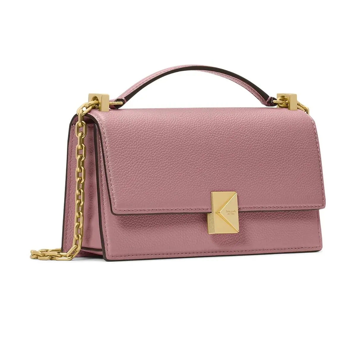 Woman`s Kate Spade New York Tribeca Pebbled Leather Mini Flap Chain Crossbody