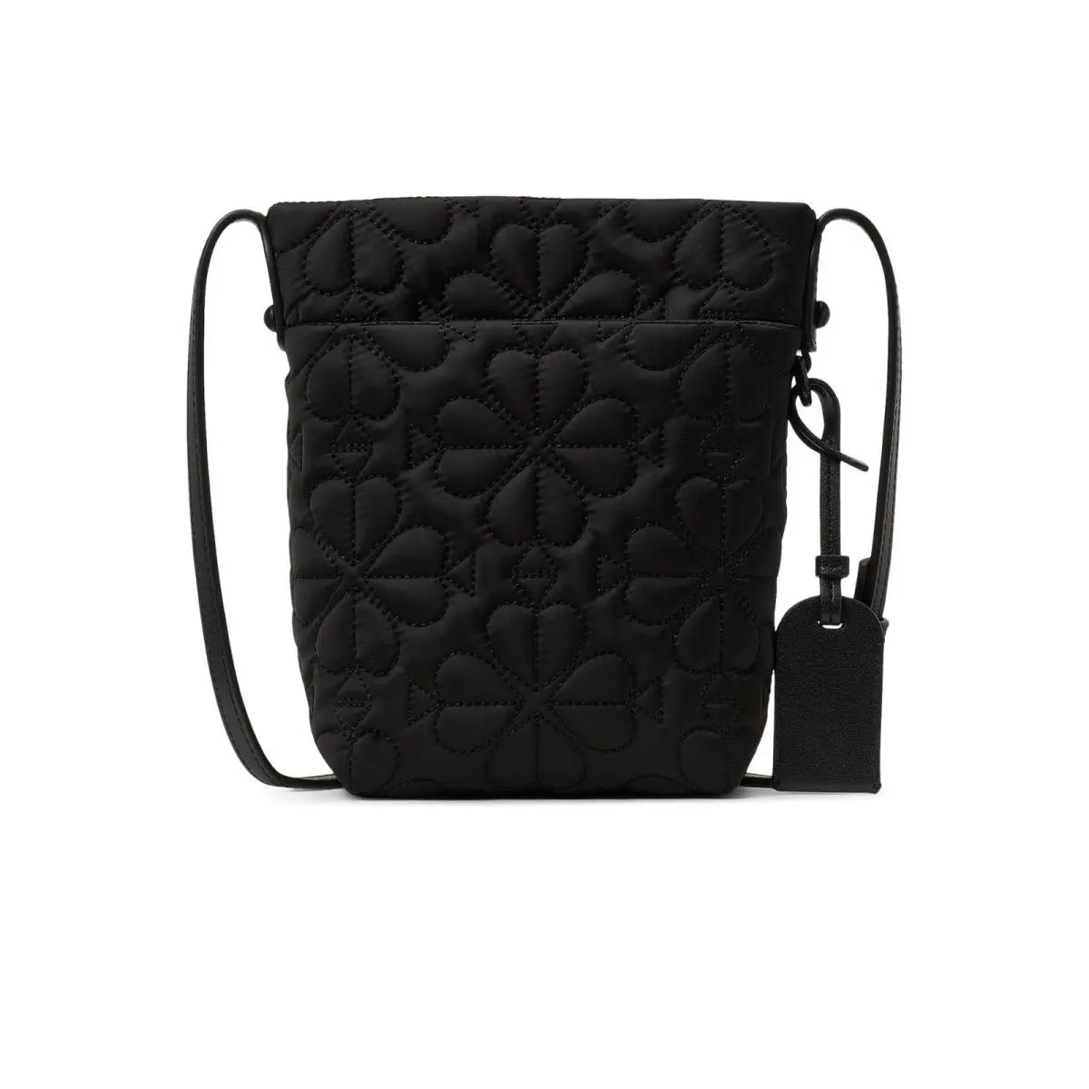Kate Spade New York Tilly Quilted Crossbody Bag Women`s OS Black Handbag GBO2832 - Exterior: Black, Handle/Strap: Black, Hardware: Silver