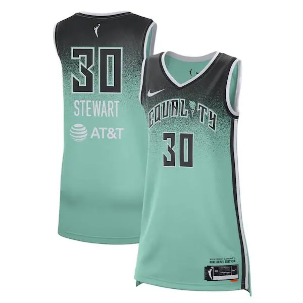 Nike Womens Breanna Stewart NY Liberty Dri-fit Wnba Rebel Jersey - Size: S