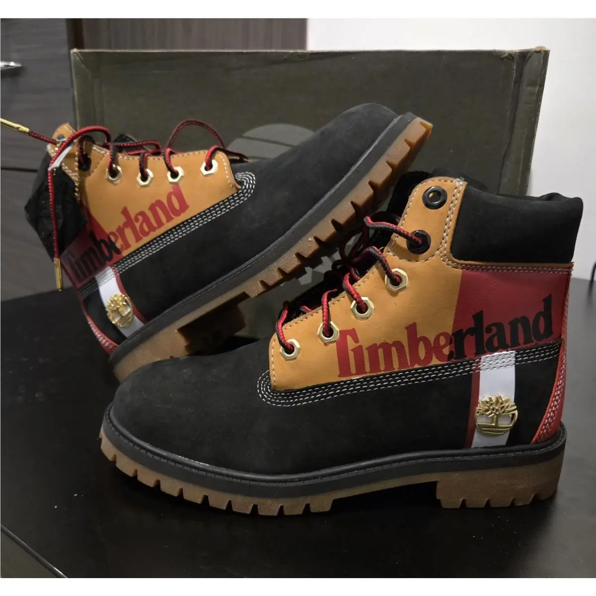 6inch Wateproof Premium Boots BlackTB0A29NA 001 Sz 4.5 Youth=6 Women by Timberland