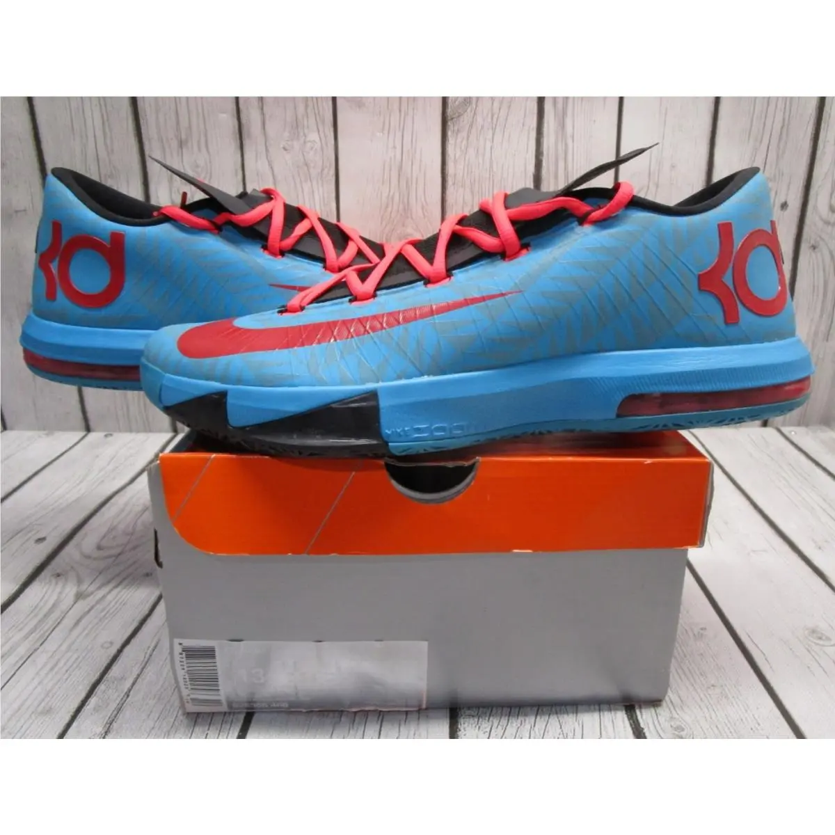Size 13 -  KD 6 iD Multicolor Dark Turquoise Sneakers 626368-466 - Read by Nike