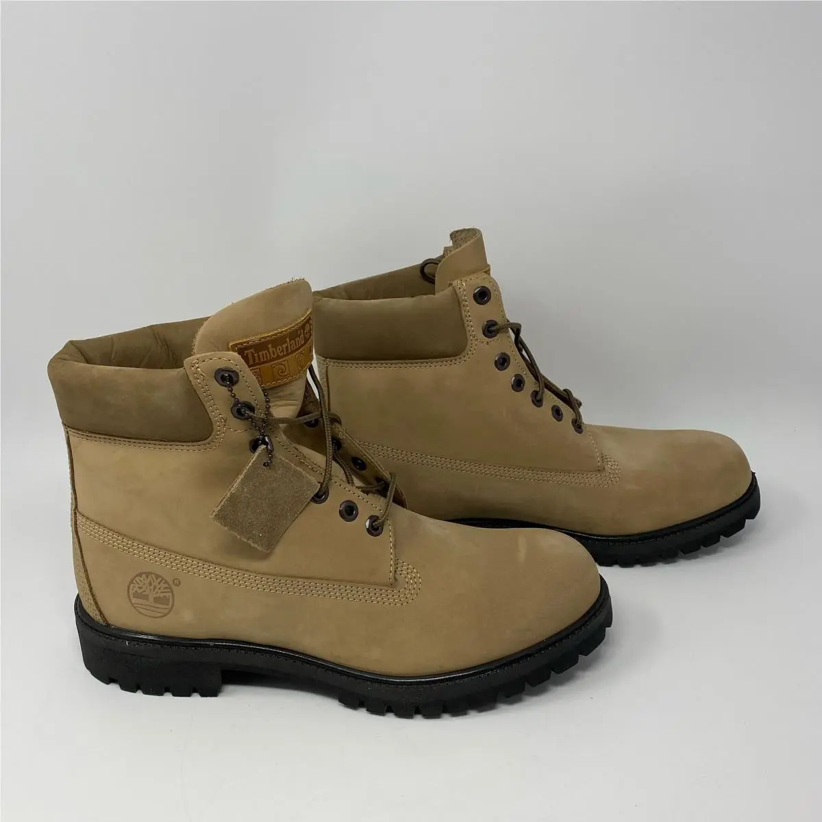 Premium 6-In Waterproof Boots Medium Beige Nubuck Men’s 11 by Timberland