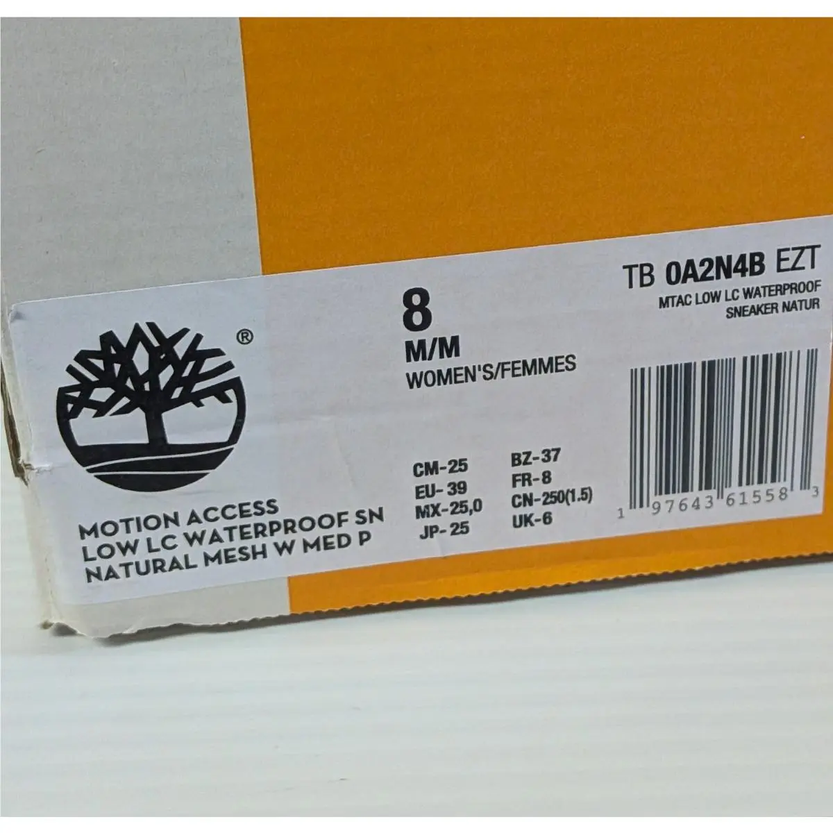 Timberland shoes - Motion Access Low Lace-Up Waterproof - TB0AN4BEZT - Beige (UPC: 197643615583) 0