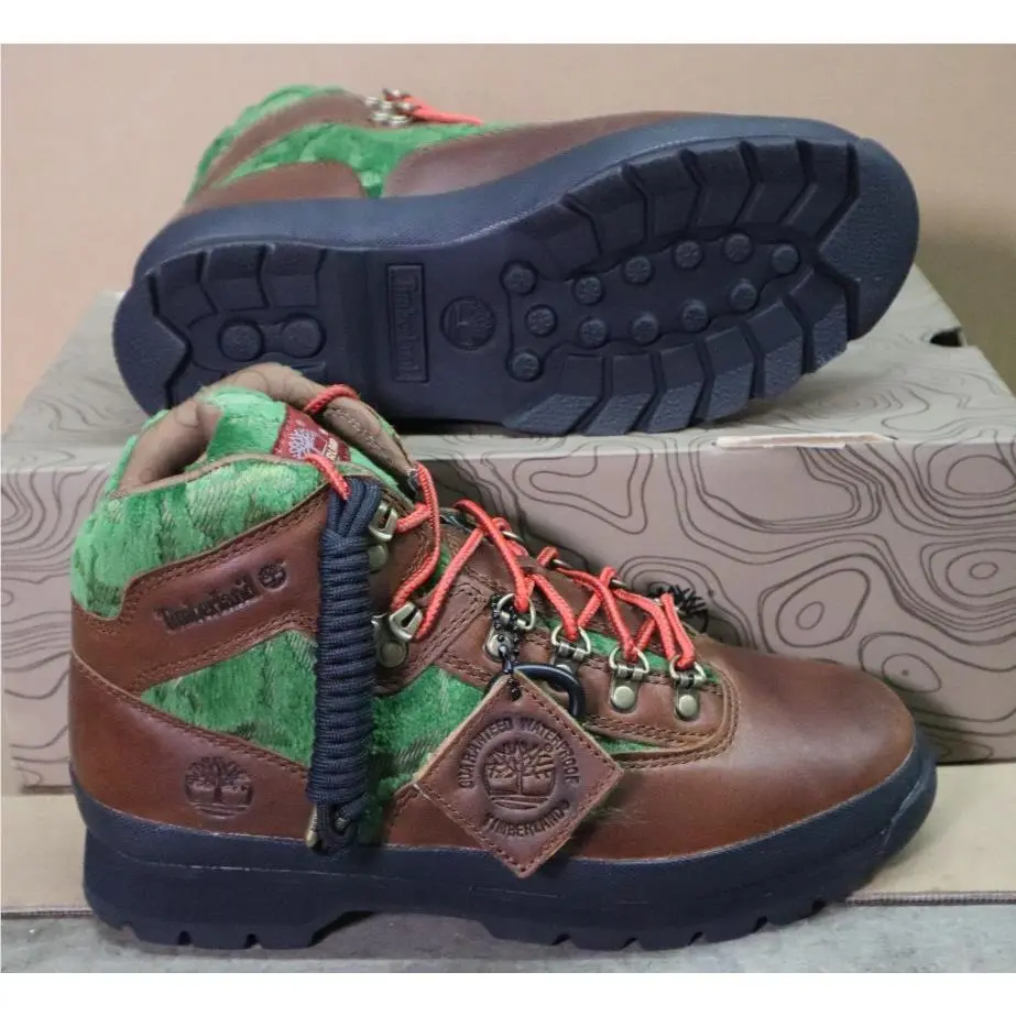 Euro Hiker Mid Lace Boots Pioneer Pack Medium Brown Mens Size 7.5M by Timberland