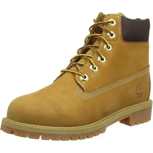 6-Inch Premium Wheat Nubuck Grade School Kids Boot 5M by Timberland
