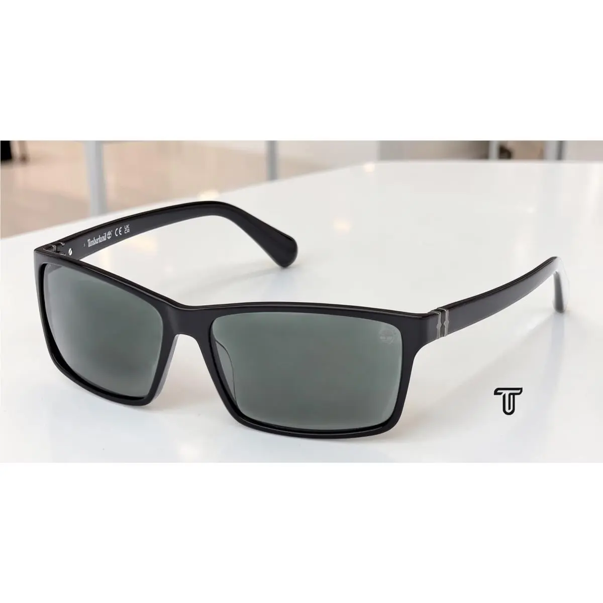 TB00032 20D Acetate Grey Other Smoke Polarized 64 mm Men`s Sunglasses by Timberland