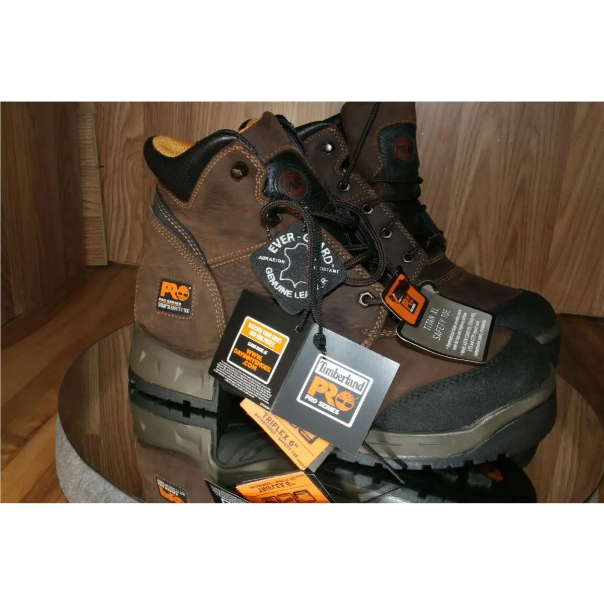 Pro Men`s 9.5 Triflex Titan XL Waterproof 6 Safety Toe Boots EU 43.5 by Timberland