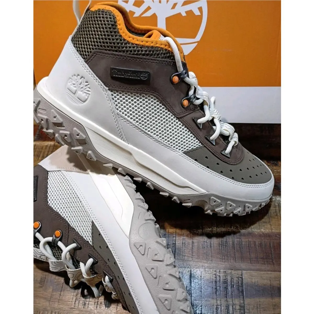 Mens Greenstride Motion 6 Mid Lace Sneaker Med. Brown Sz 12 Rare Clr by Timberland