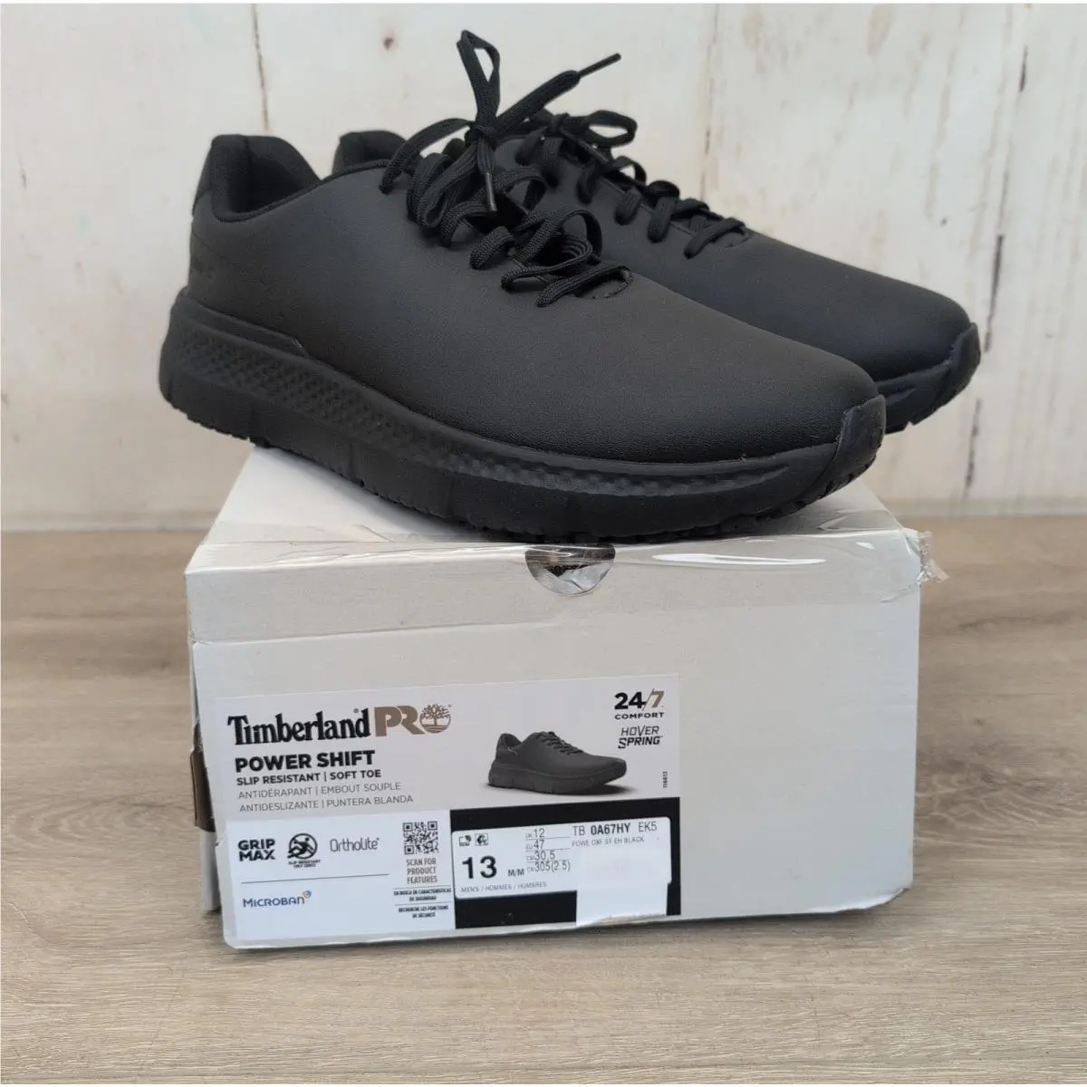 Men`s  Pro Power Shift Slip-resistant Work Sneaker Black Size 13 by Timberland