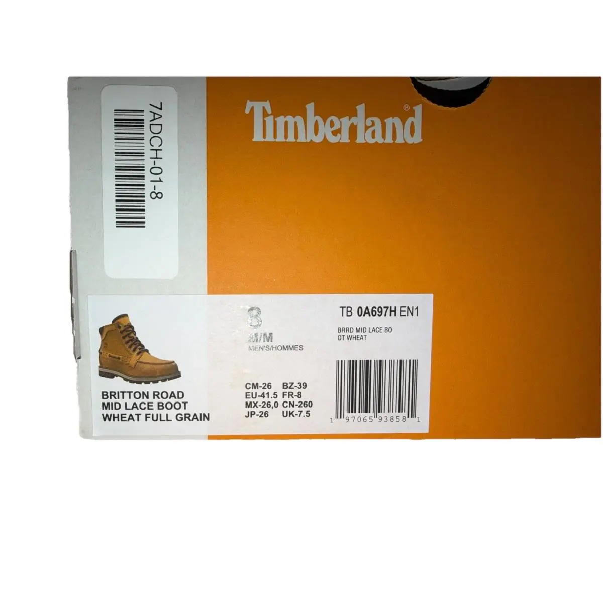 Timberland shoes - Britton Road Mid Lace Boot - TB OA697H EN1 - Beige (UPC: 0197065938239) 7