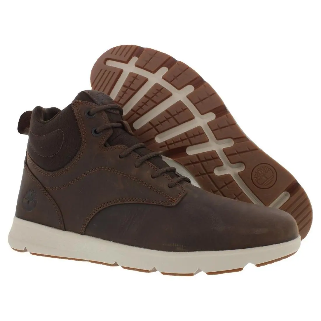 Timberland Parker Street Mid Lace Leather Mens Shoes Size 10.5 Color: Dark