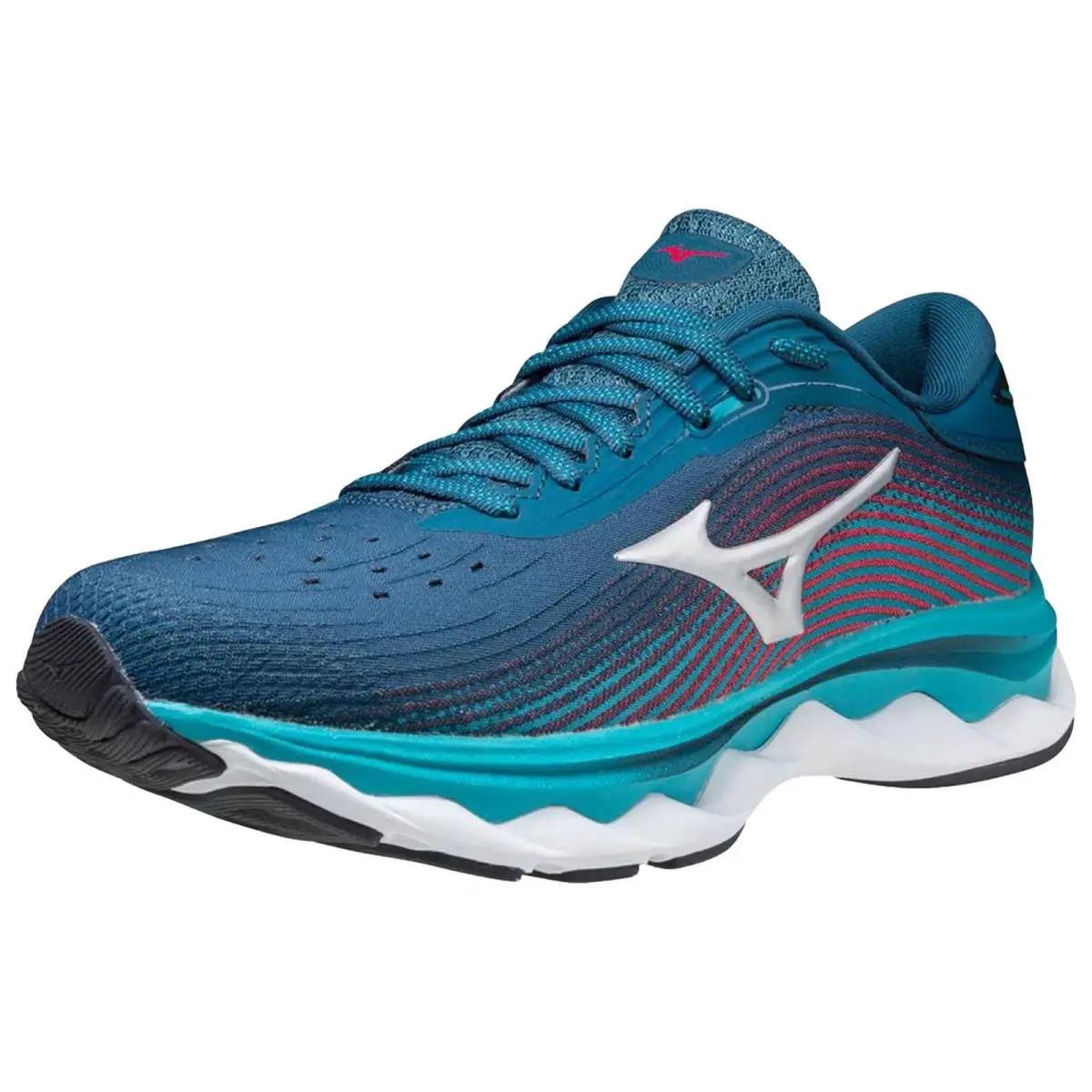 Mizuno Wave Sky 5 Legion Blue / Silver J1GD210206 Women`s Size 6.5 Medium