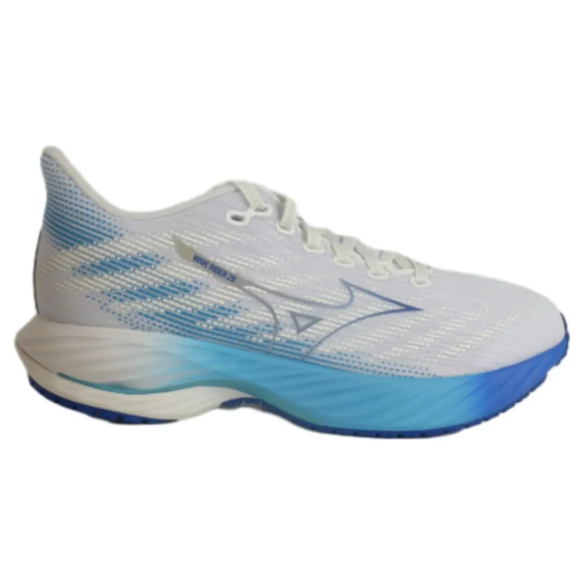 Mizuno Wave Rider 28 Women`s Running Shoes White Blue US 9.5