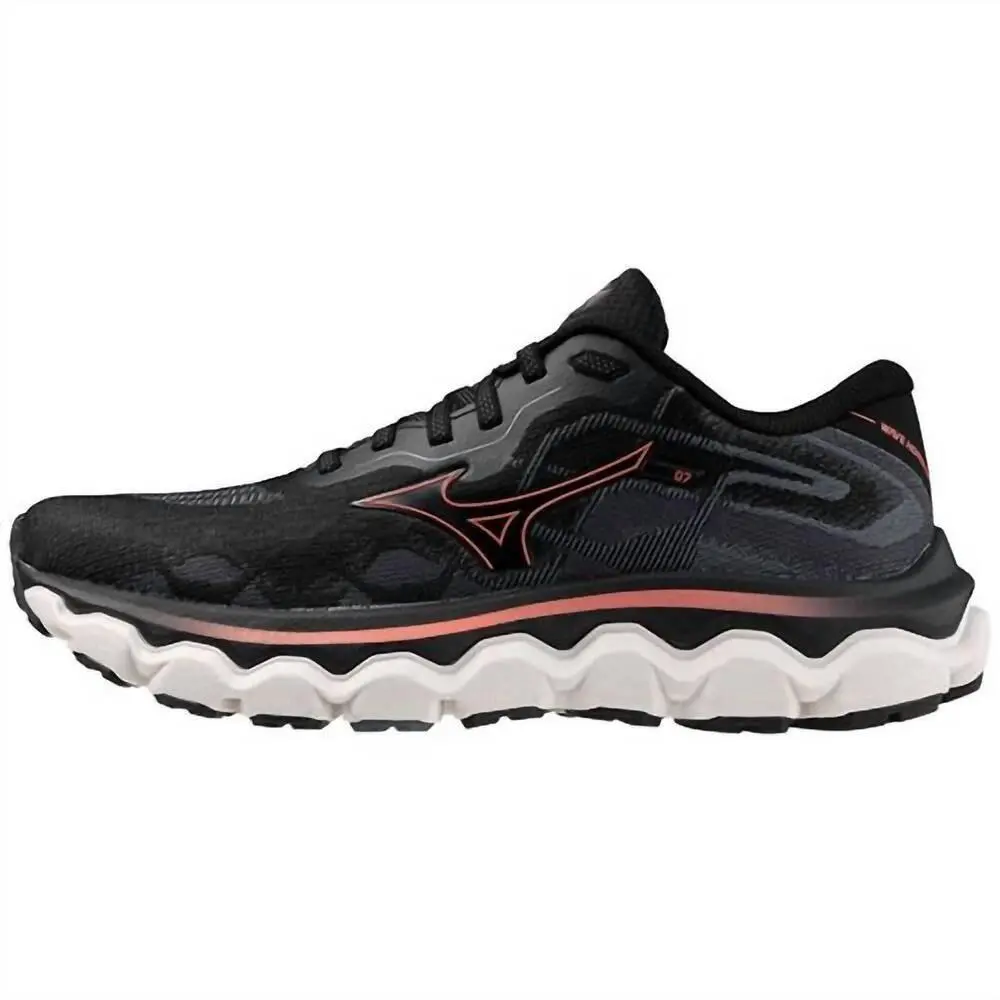 Mizuno Wave Horizon 7 Womens Size 7 Running Shoes Sneakers Black J1GD242624