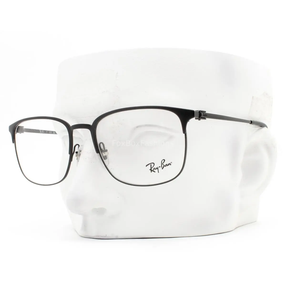 Ray-ban Unisex Eyeglasses RB 6494 2904 Glasses Matte Black Metal 56mm with Case by Ray-Ban