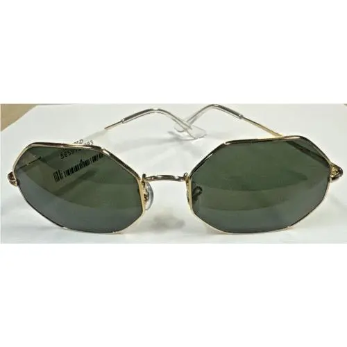 Ray-ban RB1972 9196/31 Gold Frame Green G-15 Octagonal Sunglasses 54-19-145 by Ray-Ban