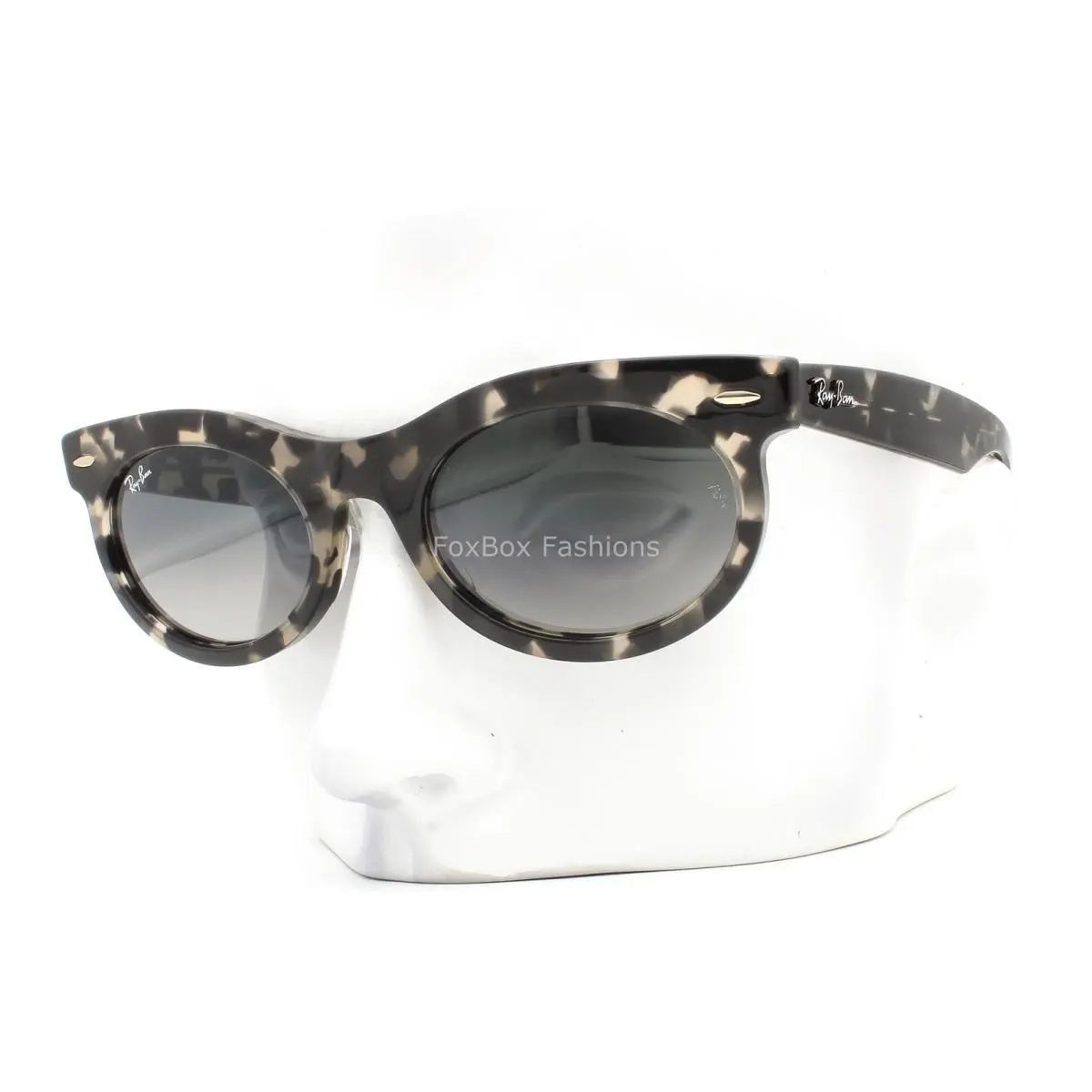 Ray-ban Wayfarer Oval Sunglasses RB 2242 1333/71 Gray Black Havana 53mm W/case by Ray-Ban
