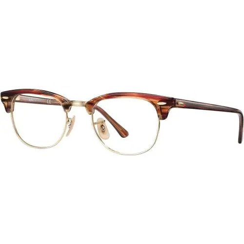 Ray-ban RX5154 5751 Eyeglasses 49mm Polished Brown / Clear Demo Lens