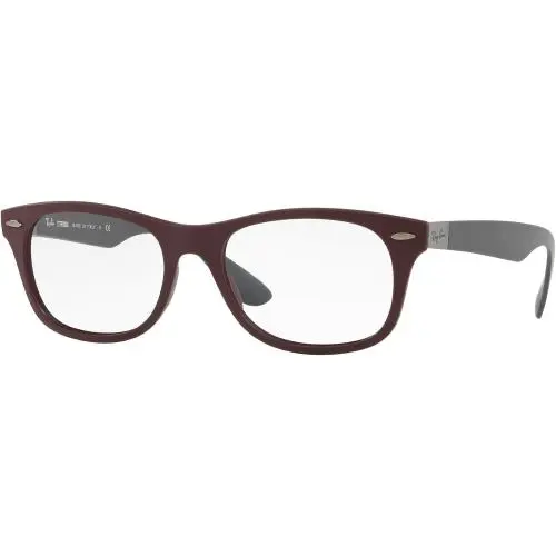 Ray-ban RX7032 5771 52mm Eyeglasses Matte Plum Dark Grey / Clear Demo Lens by Ray-Ban