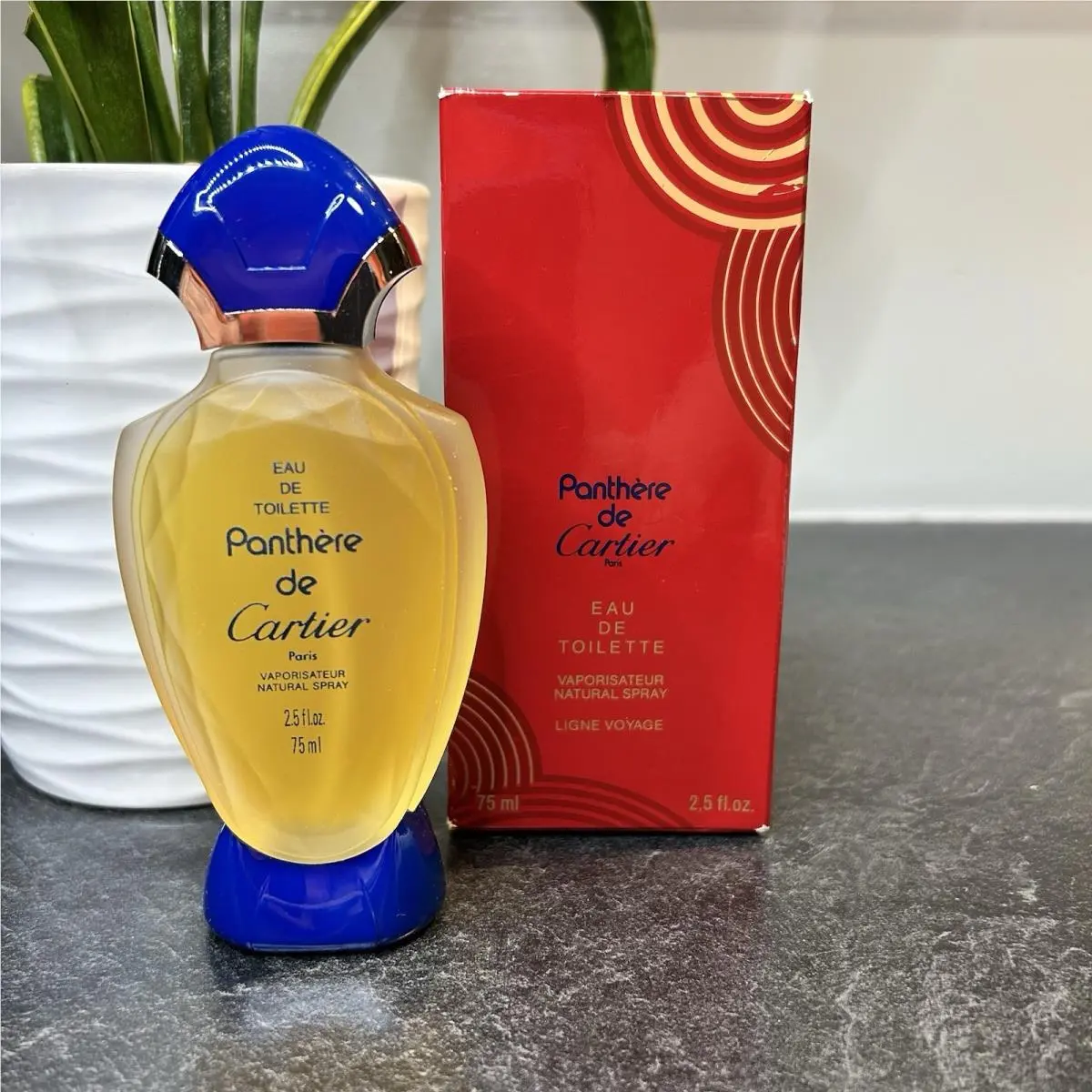 Vintage Panthere De  Eau de Toilette Ligne Voyage 2.5 oz Large SZ by Cartier