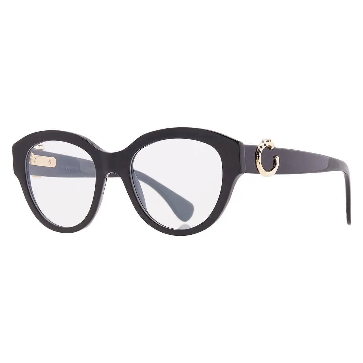 Panthere de  Demo Oval Ladies Eyeglasses CT0567O 001 51 by Cartier