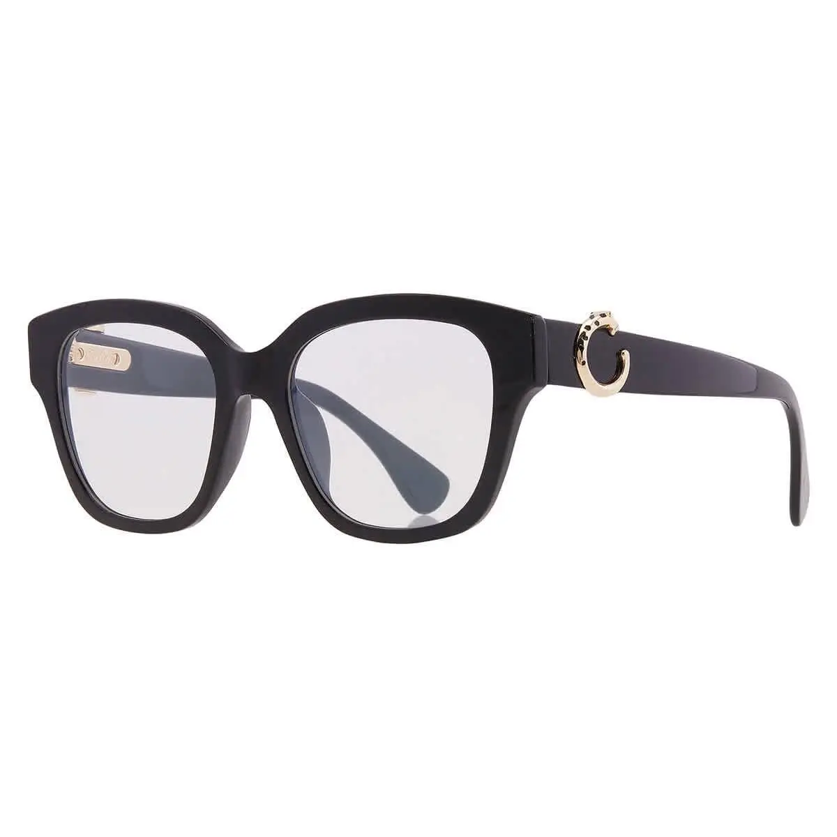 Panthere de  Demo Square Ladies Eyeglasses CT0566O 005 53 by Cartier