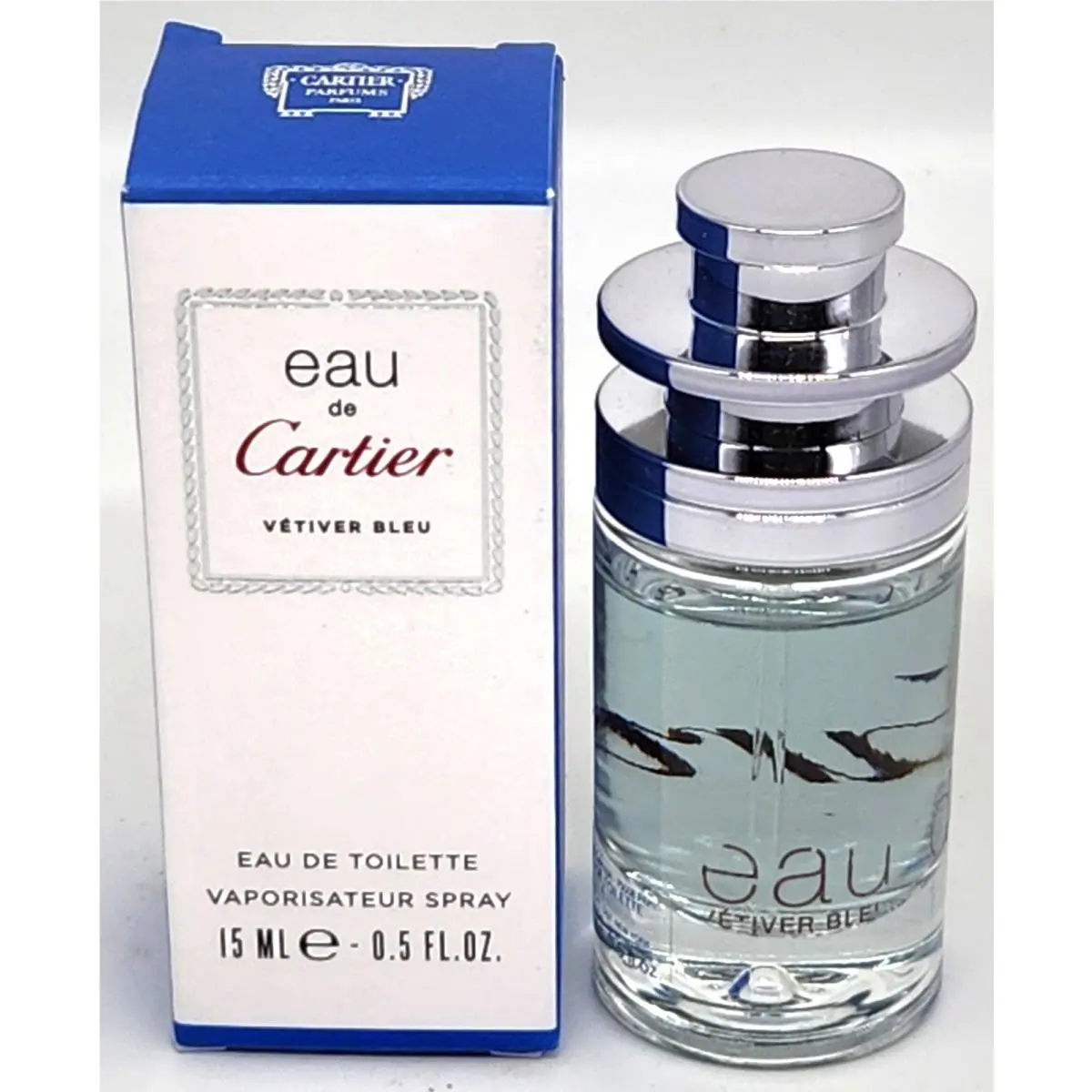 Eau de  Vetiver Bleu For Unisex Eau de Toilette Spray 0.5 fl oz Mini by Cartier