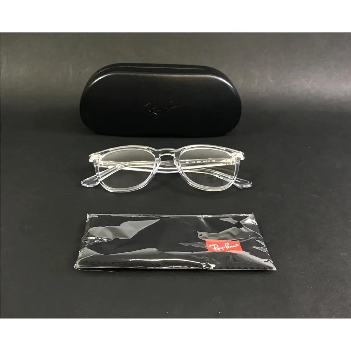 Ray-ban Eyeglasses Frames RB7159 2001 Crystal Clear Square Full Rim 50-20-145 by Ray-Ban