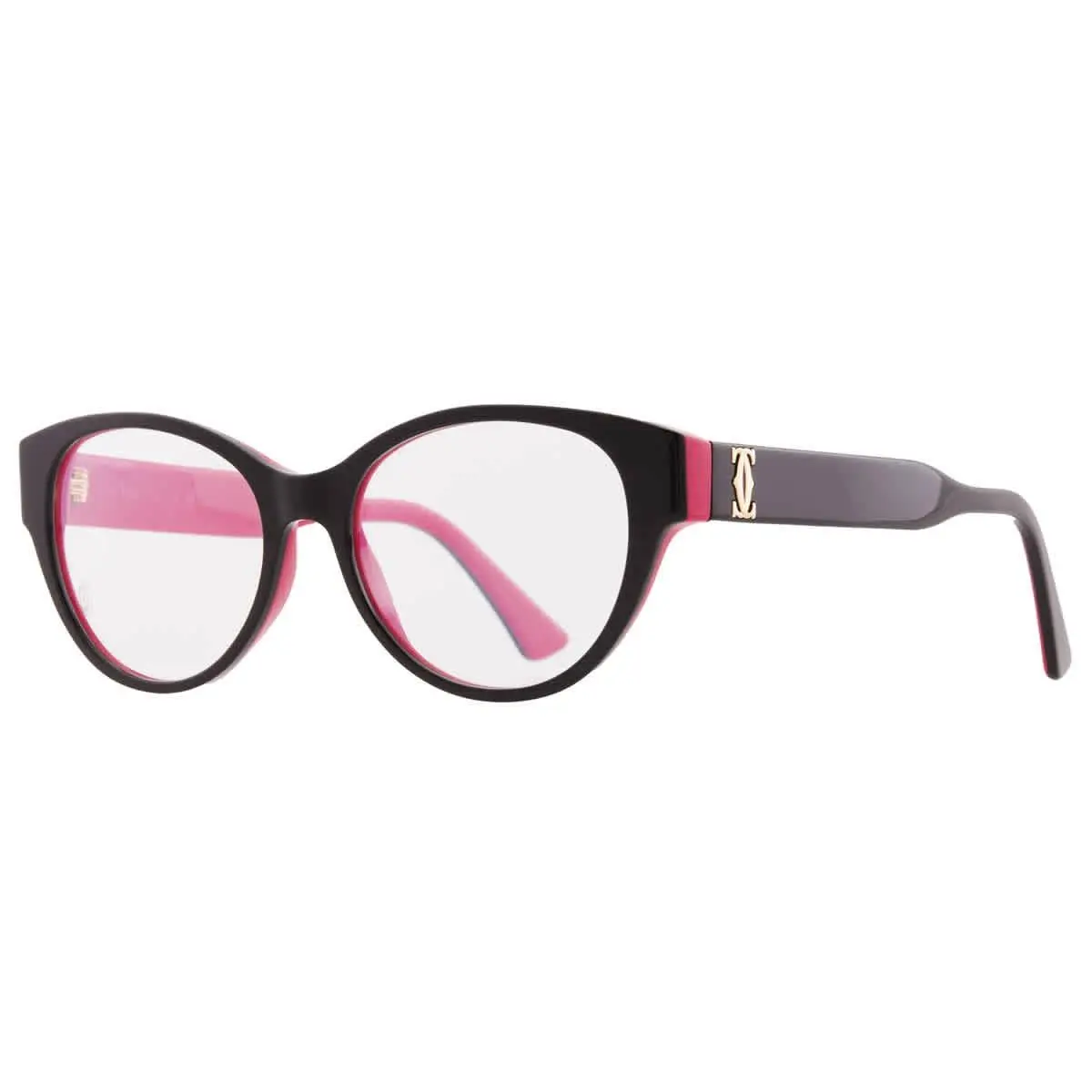Demo Cat Eye Ladies Eyeglasses CT0315O 005 53 CT0315O 005 53 by Cartier