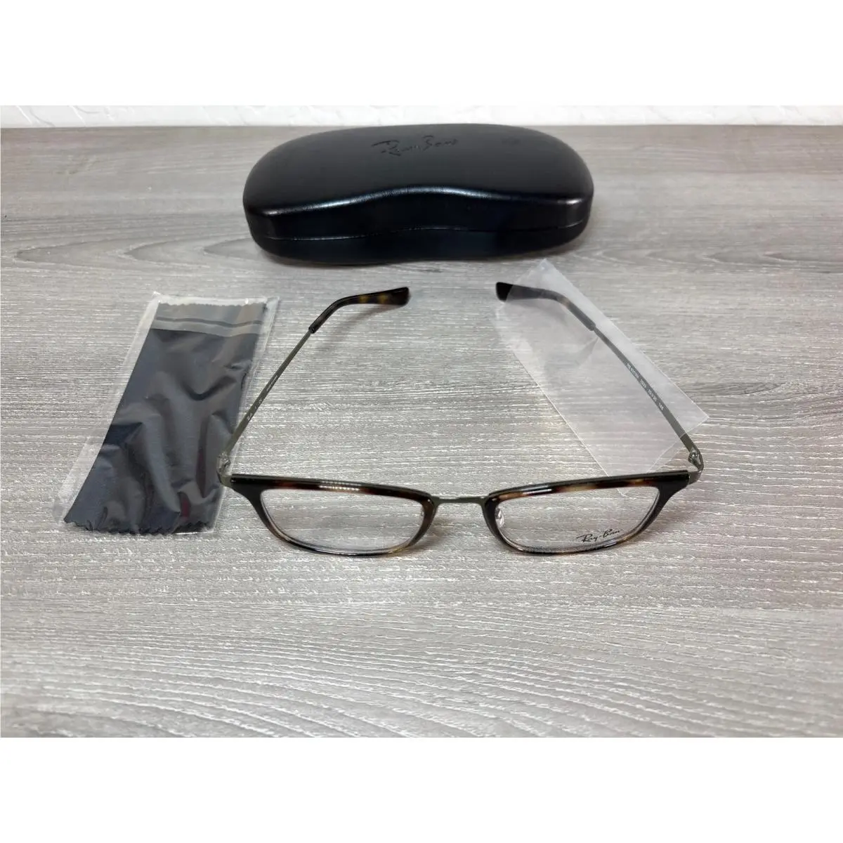 Ray-ban RB6373M 2923 52-20 145 Gray Black Eyeglass Frames by Ray-Ban