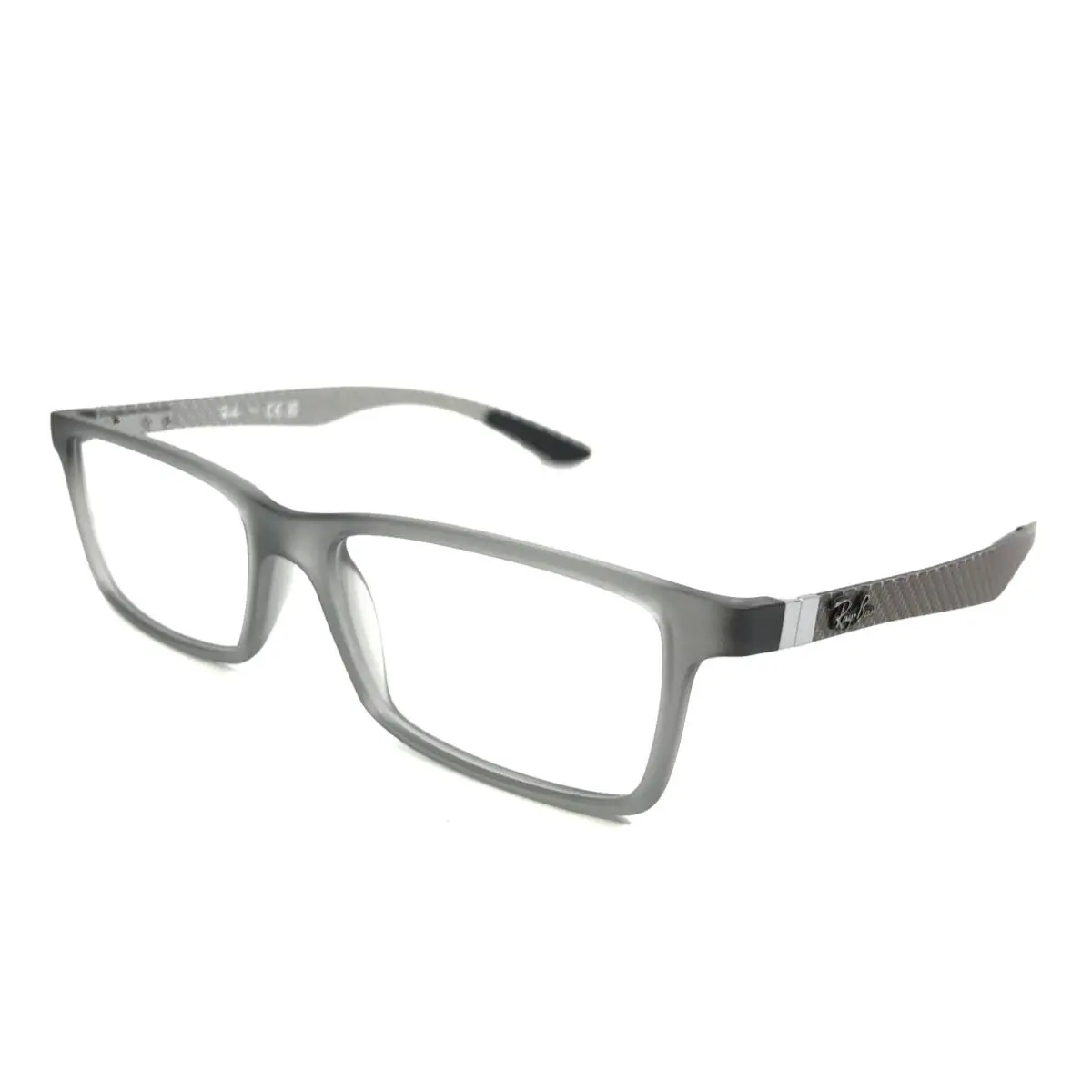 Ray-ban Eyeglasses Frames RB8901 5244 Demi Gloss Gray Carbon Fiber 55-17-145 by Ray-Ban