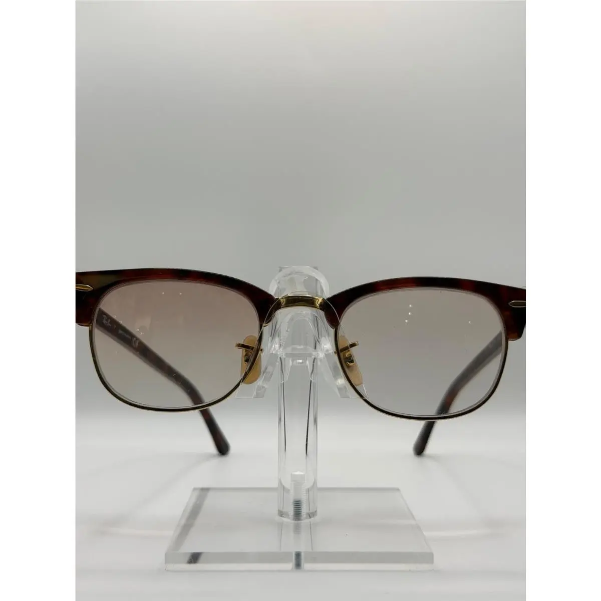 Ray-ban RX5154 Clubmaster Eyeglasses- Polish Stripe Brown by Ray-Ban
