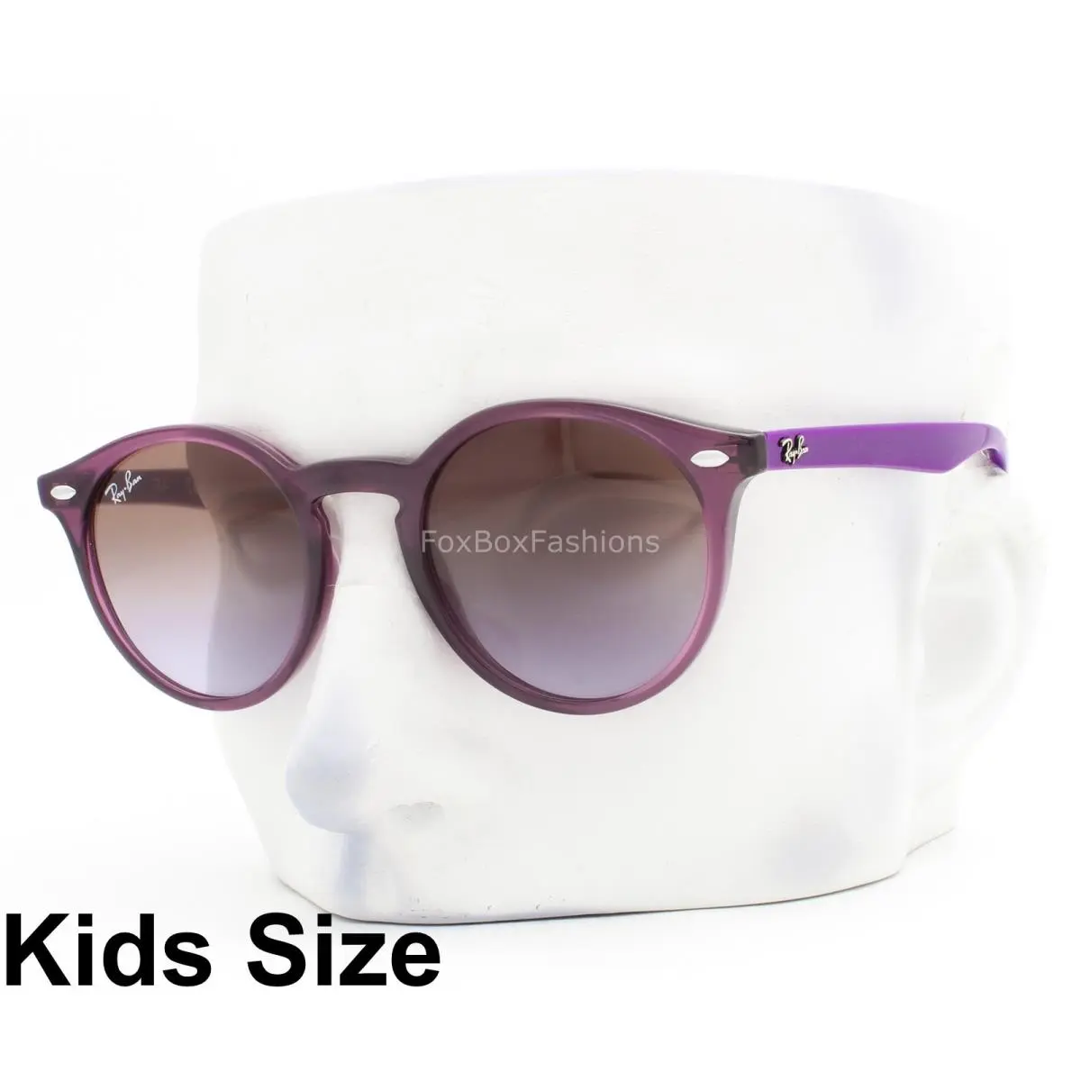 Ray-ban Kids Sunglasses RJ 9064S 7064/68 Crystal Purple 44mm with Pouch by Ray-Ban