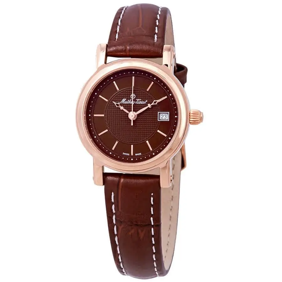 Mathey-tissot City Brown Dial Ladies Watch D31186PM by Cartier