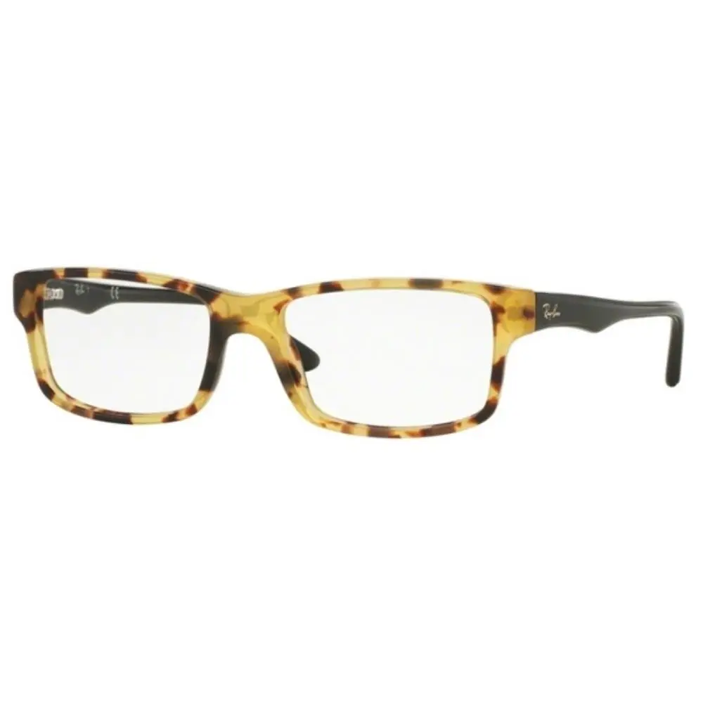 Ray Ban RB5245 Eyeglasses 52-17-140 Yellow Havana W/demolens 5608 RX5245 RB 5245