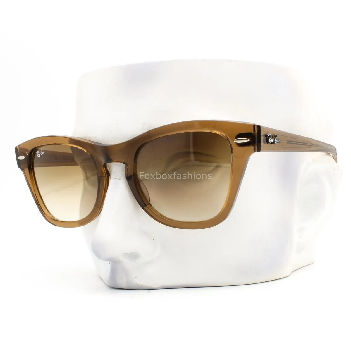 Ray-ban RB 0707S 6640/51 Sunglasses Crystal Light Brown Glass Lens 50mm W/case by Ray-Ban