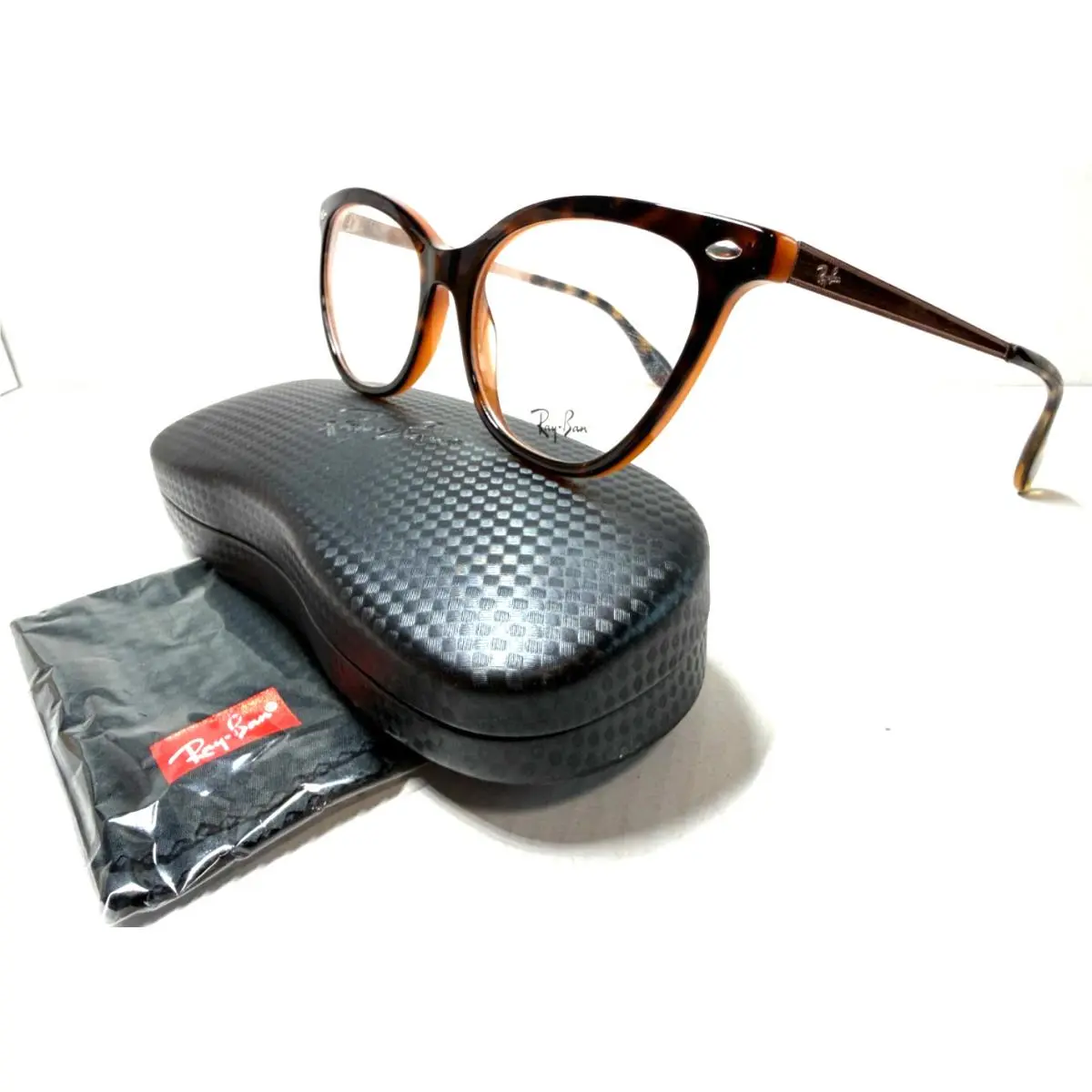 Ray-ban RB 5360 5713 Dark Havana/copper Temples Eyeglasses Frame 54-18 by Ray-Ban