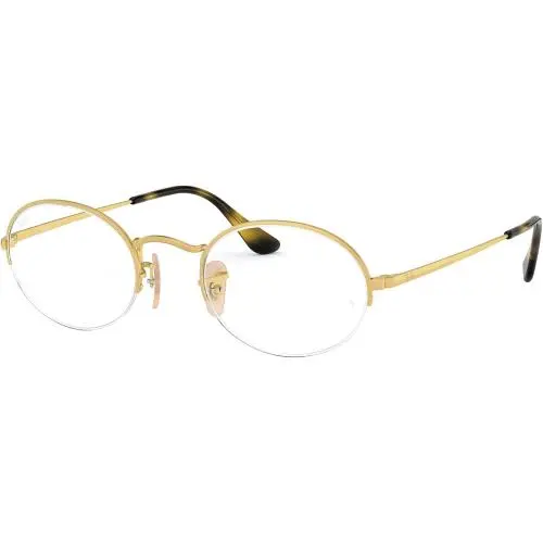 Ray-ban RX6547 3033 49mm Eyeglasses Gold / Clear Demo Lens by Ray-Ban