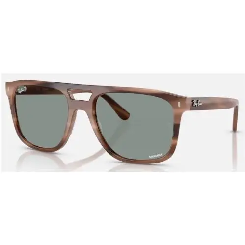 Ray-ban RB 2213 Polished Havana Brown Polar Light Blue Chromance RB2213CH 1423O9 by Ray-Ban