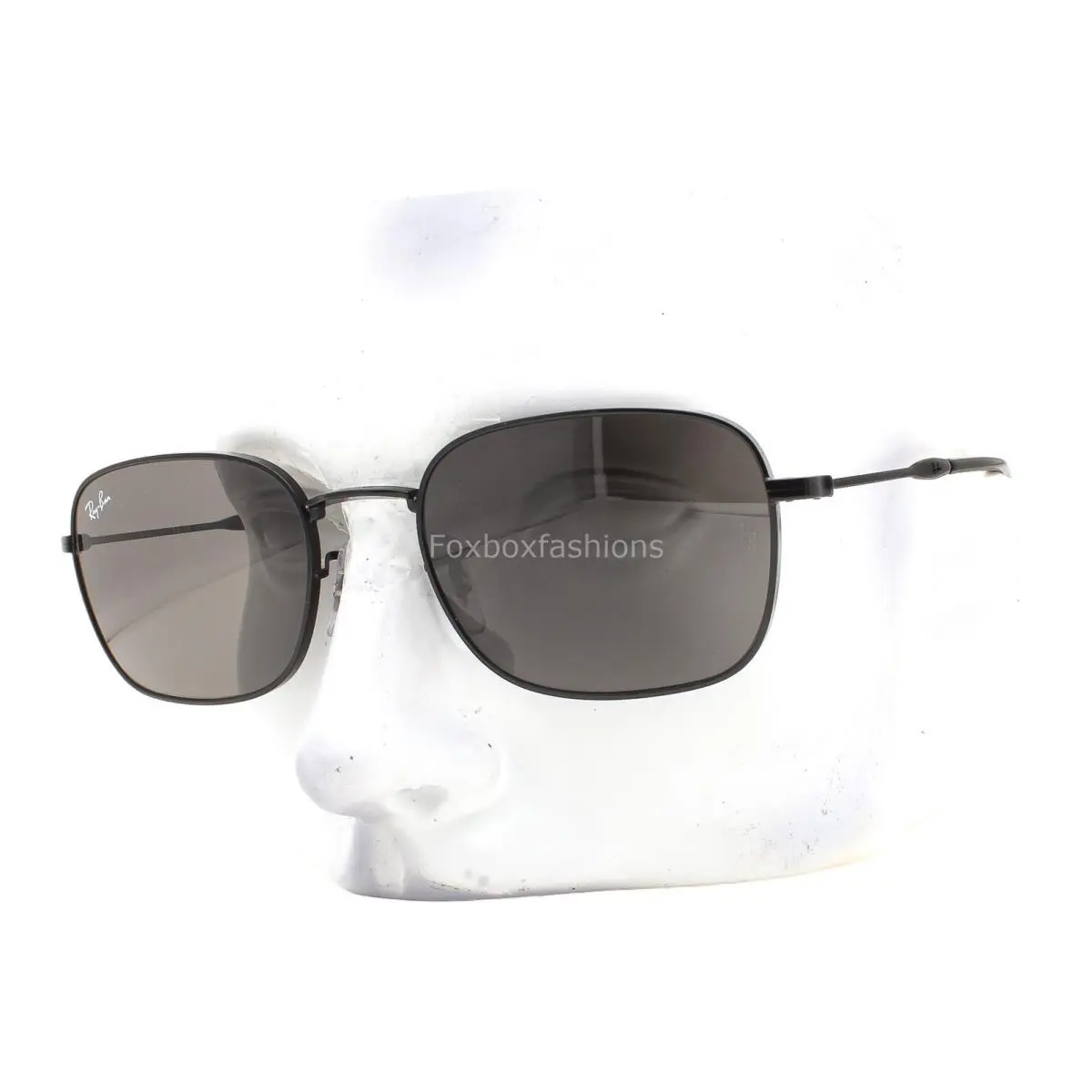 Ray-ban Sunglasses RB 3706 002/B1 Shiny Black Metal Gray Glass 57mm with Case by Ray-Ban