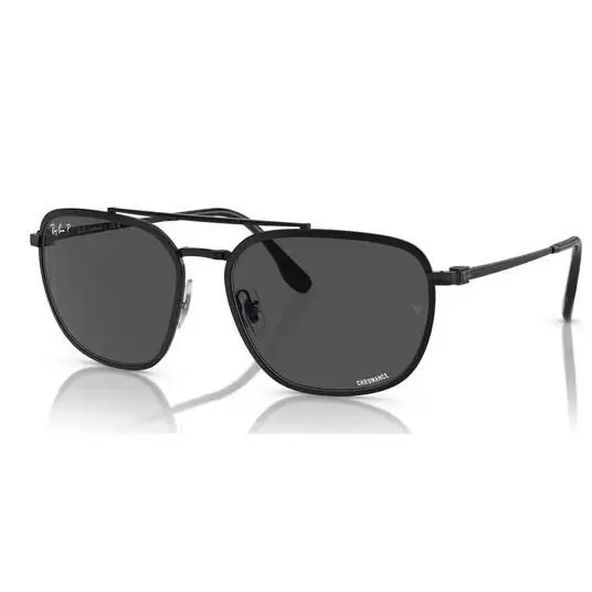 Ray-ban RB 3708 002/K8 Sunglasses Black Polarized Chromance Glass 59mm with Case by Ray-Ban