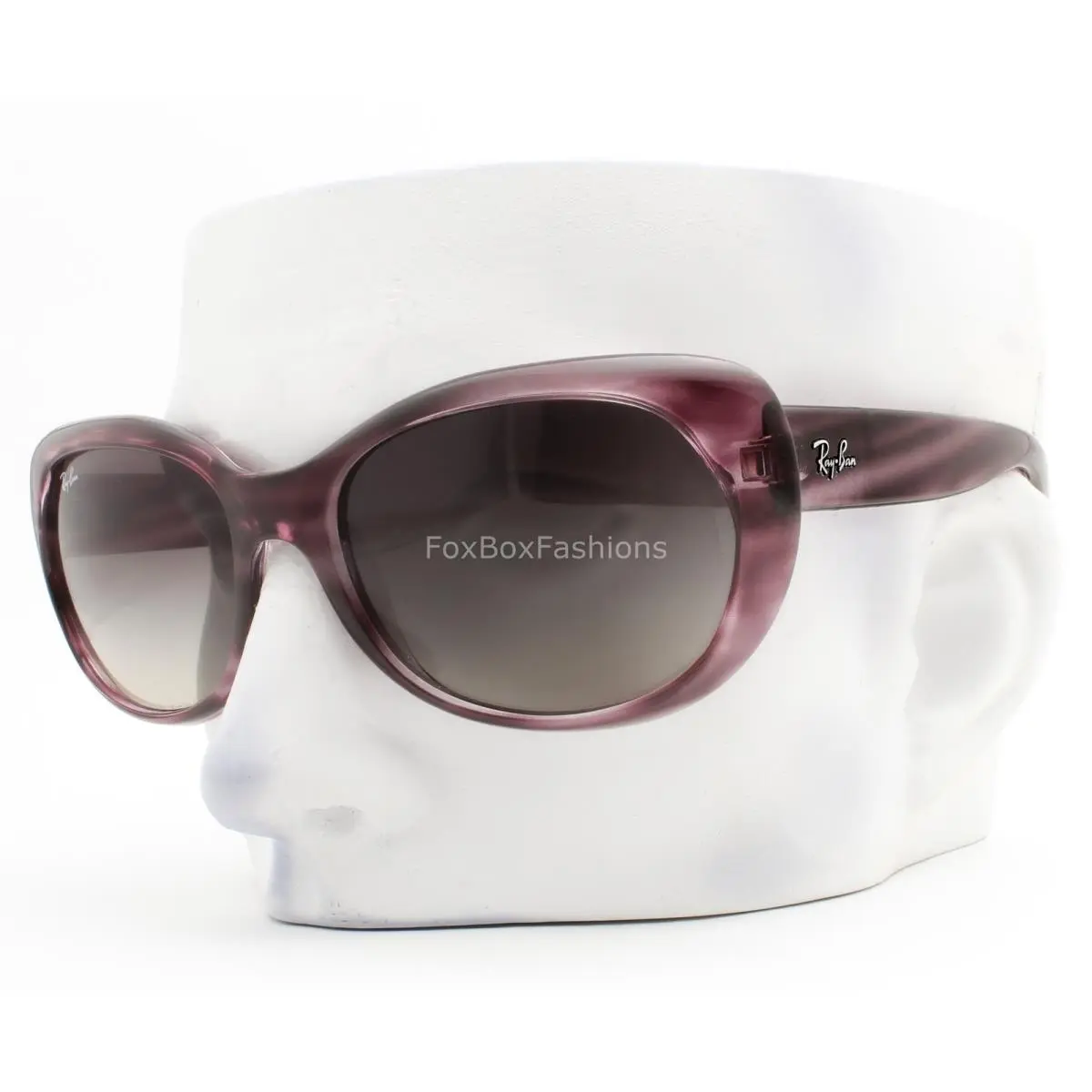 Ray-ban Sunglasses Polished Striped Amethyst Purple RB 4325 6431/11 with Case by Ray-Ban