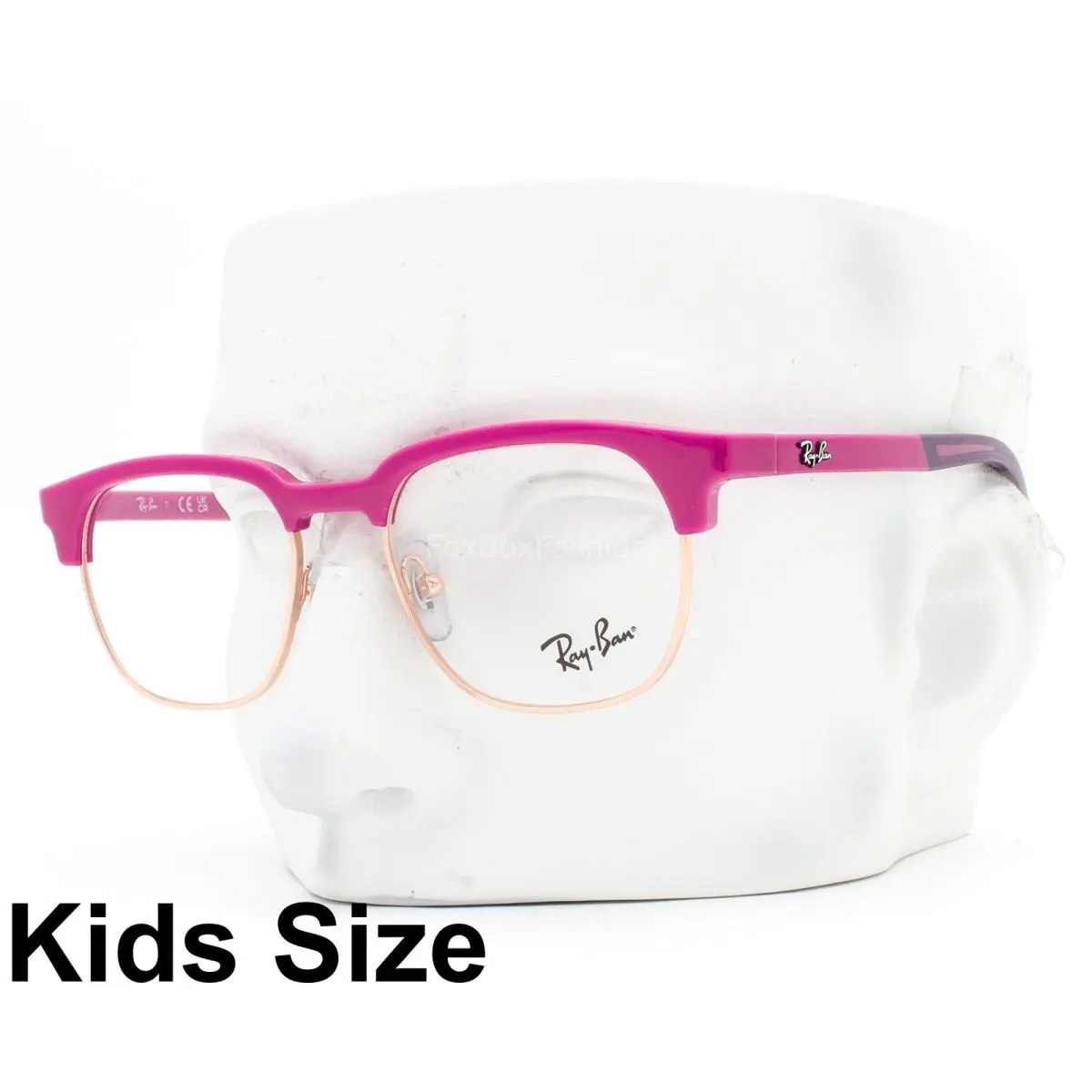 Ray-ban Kids Eyeglasses RB1641 3933 Fuscia Pink Rose Gold 48mm Kids Size W/case by Ray-Ban