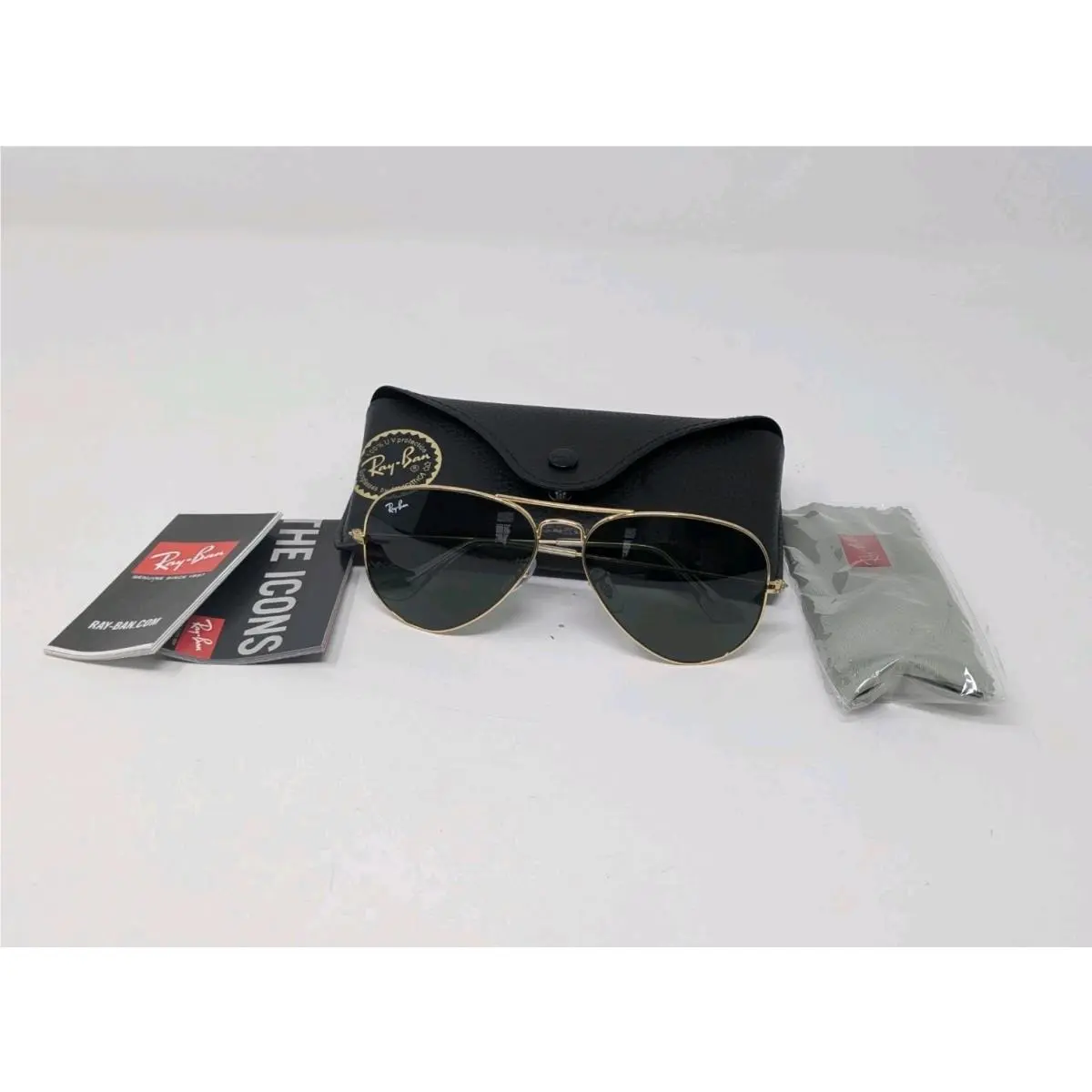 Ray-ban Classic Aviator ORB3025 Arista Gold / Green G-15 L0205 by Ray-Ban