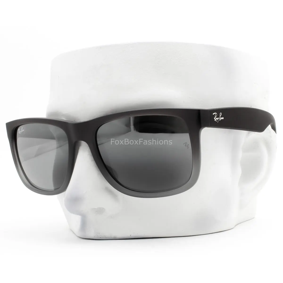 Ray-ban Justin Sunglasses RB 4165 852/88 Matte Gray Gradient Silver 54mm W/case by Ray-Ban