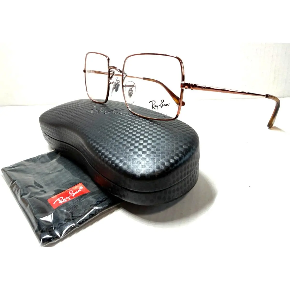 Ray-ban RB 1969V 2943 Rectangle Shiny Copper Eyeglasses Frame 51-19 by Ray-Ban