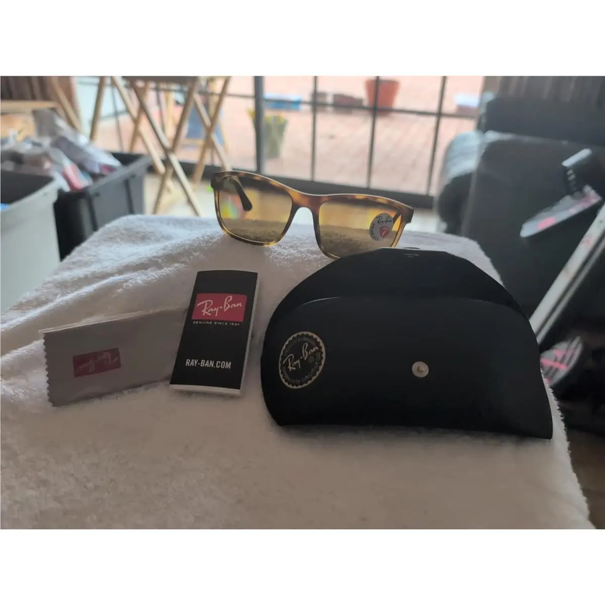 Ray-ban 4301 Polarized Sunglasses Hard Case Paperwork by Ray-Ban