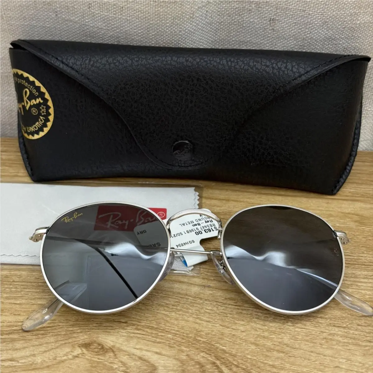 Rayban Round Metal RB3447 9198B1 50/21 mm Slv- Gry by Ray-Ban